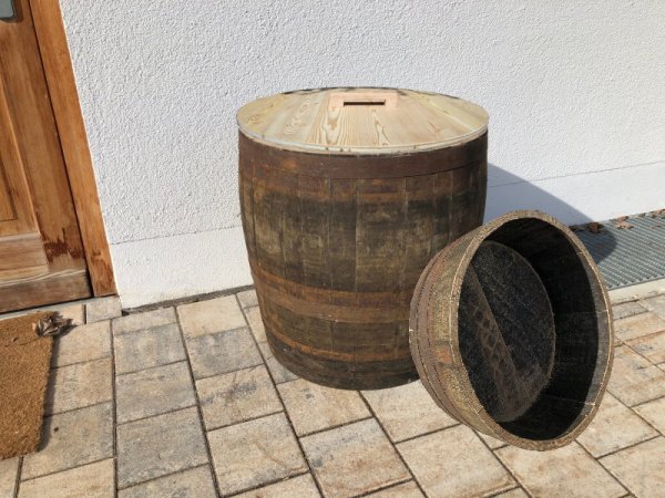 Holzfass 150 Liter,  2/3 von 190 Liter Whiskyfass
